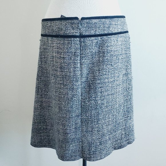 CLUB MONACO Wool Tweed A-Line Skirt - Picture 6 of 7